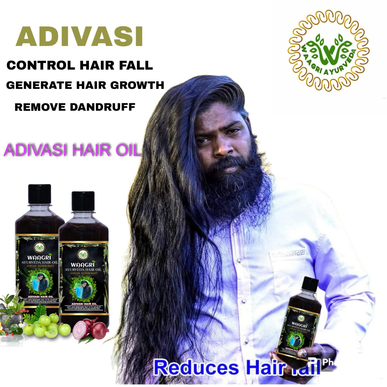 Adivasi herbal hair oil all variants