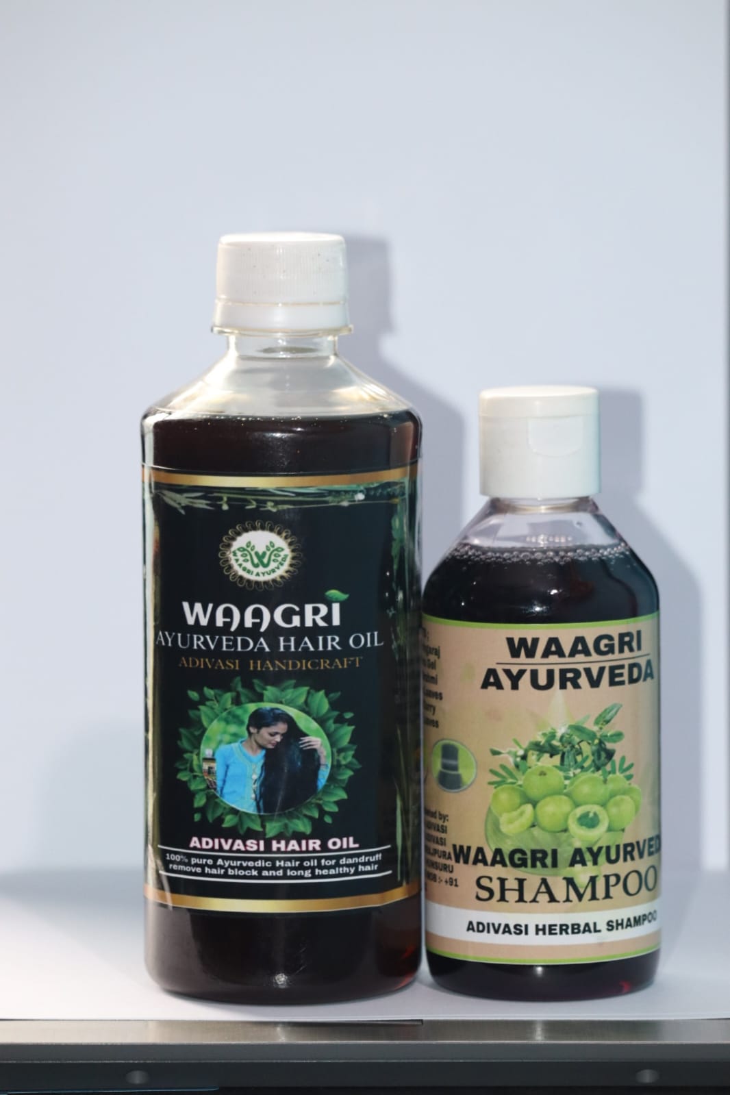 ADIVASI HERBAL HAIR OIL 250 ML SHAMPOO + 500 ML  HAIR OIL